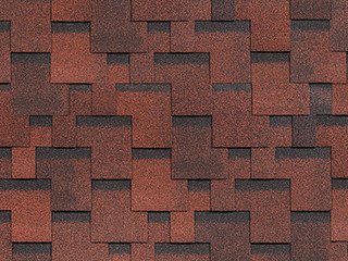 Гибкая черепица SHINGLAS "Технониколь" Финская Аккорд красный