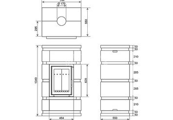 Камин ASTON Вертикаль 