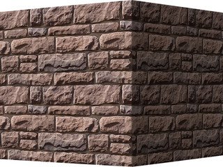 Декоративный камень 502-45 White Hills "Данвеган" (Dunvegan), темно-коричневый, угловой