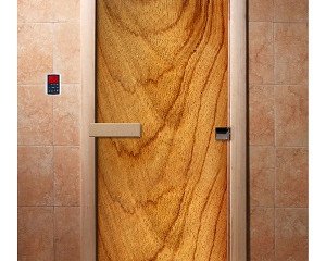 Дверь бан. DW (с фотопечатью) 1900*700 кор. ольха А051