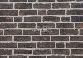 Фасадная плитка ручной формовки Real Brick «Europe» умбра 1