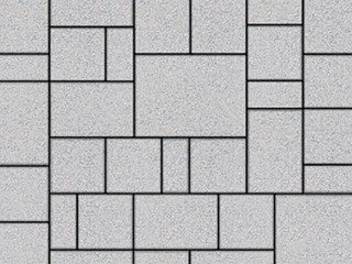 Тротуарная плитка Выбор "Мюнхен" Стандарт, белый, 60 мм