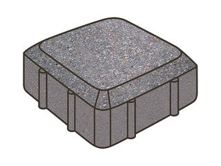 Тротуарная плитка Готика, Старая площадь Premiun Gold, 160x160x60 мм, цвет Голд 13