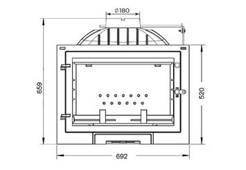 Каминная топка EVEREST D10 8