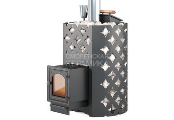 Чугунная печь для бани ЭТНА 18 (ДТ-4С) Закрытая каменка 1