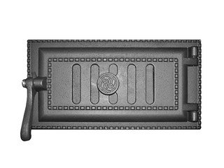 Дверца поддувальная ДПУ-3А (340х190х111) 290х140х36 окрашенная, уплотненная (Рубцовск)