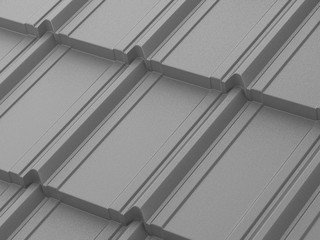 Модульная черепица AQUASYSTEM Берген PU Rooftop Кашемир, Zn275, Тёмно-серый матовый RAL7024, 1165х76