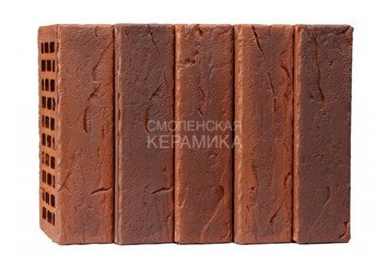Кирпич лицевой Воротынский КЗ, Кортен Бостон Рваная фаска 1НФ 3