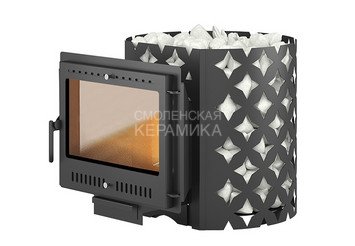 Чугунная печь для бани ЭТНА 24 (Панорама) 