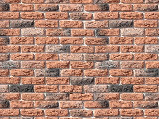 Декоративный камень 315-50 White Hills "Брюгге брик" (Brugge brick), оранжевый, плоскостной