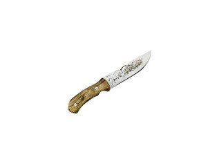 Нож охотничий-разделочный "Хищник" из стали 65Х13 (рукоять орех) 2,5 мм