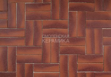 Клинкер тротуарный ЛСР ангобированный «МАНЧЕСТЕР» Бордо ЛОНГ 2