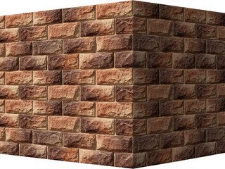 Декоративный камень 450-45 White Hills "Тилл" (Till), коричневый, угловой