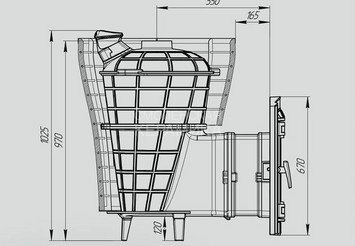 Печь банная 