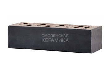 Клинкер фасадный ЛСР «Рейкьявик» черный гладкий матовый 6