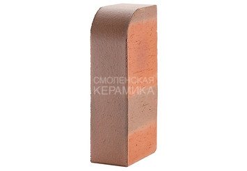 Кирпич керамический печной ЛСР Красный флэш гладкий, угловой R60, 1НФ 4