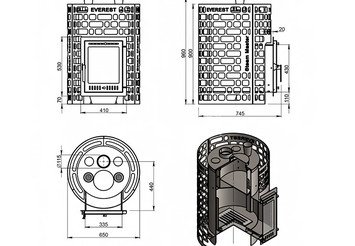 Печь для бани Эверест 