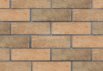 Кирпич лицевой керамический ЛСР Красный флэш рустик с пепельной посыпкой 1НФ 2