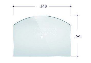 Дверка ВЕЗУВИЙ 224 с термометром (Антрацит) 2