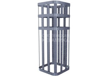 Сетка на трубу под ШИБЕР (250х250х1000) Гром 30 1