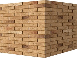 Декоративный камень 350-45 White Hills "Терамо брик" (Teramo brick), коричневый, угловой