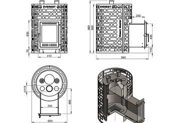 Печь для бани Эверест 