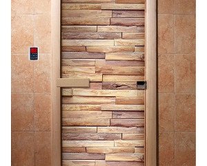 Дверь бан. DW (с фотопечатью) 1900*700 кор. ольха А053