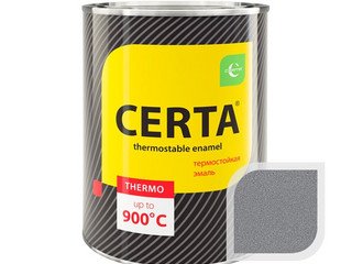 Эмаль термостойкая Церта графит (0,8кг) 600*С (6шт/уп)