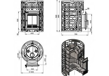 Печь для бани Эверест 