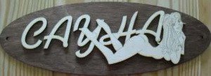 Табличка д/бани "Сауна с девушкой" Б-07 (28х9)