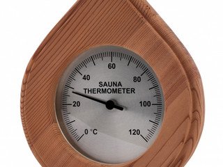 Термометр SAWO в форме капли 150х180мм кедр 250-TD