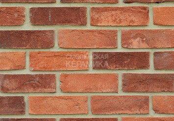 Кирпич облицовочный ТЕЛЛУРА БАВАРСКАЯ КЛАДКА 1, ручная формовка, М125, 210x100x65 мм 1