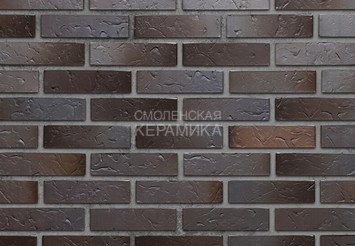 Кирпич керамический МАГМА Флеш Графит Сланец 1НФ 2