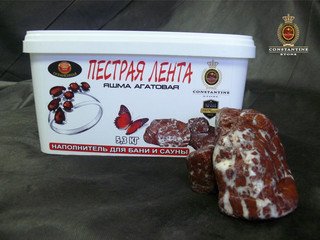 Камень для печей ПЕСТРАЯ ЛЕНТА Яшма Агатовая (5,3 кг)