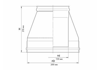 Конус (430/0,5 мм) Ф130х200 2