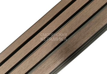 Фасадная (стеновая) реечная панель CM WALL DUAL, 219х26x4000 мм, MACADAMIA (Макадамия) 2