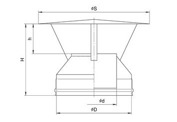 Оголовок (430/0,5 + нерж.) Ф180х280 2