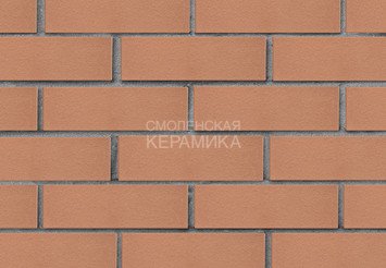 Кирпич лицевой керамический ЛСР Светло-коричневый гладкий, 1НФ 3