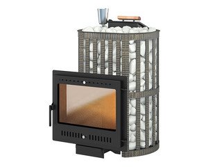 Печь ВЕЗУВИЙ Ураган Ковка 22 Панорама "М"