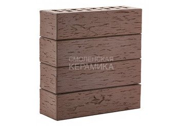 Клинкер фасадный ЛСР «Мюнхен» коричневый береста 4