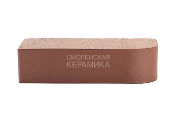 Кирпич керамический печной ЛСР М400, угловой R-60, коричневый 3