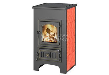 Печь-Камин ВЕЗУВИЙ ПК-01 (270) красн. 9 кВт (150 м3) Ø 115 мм 1