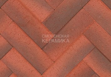 Клинкер тротуарный ЛСР ангобированный «ОКСФОРД» Умбра ЛОНГ 1