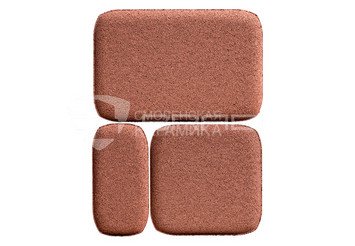 Тротуарная плитка BRAER Классико, Винный 3