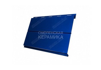 Сайдинг GL Quarzit Вертикаль 0,5мм синий матовый 3