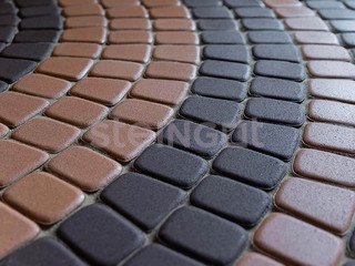 Брусчатка Steingot Серия "КЛАССИКА КРУГОВАЯ" Темно-коричневая, 60 мм