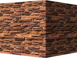 Декоративный камень 130-45 White Hills "Уорд Хилл" (Ward Hill), коричневый, угловой, без шва