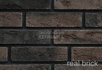 Плитка ручной формовки Real Brick RB 6-06 Горький шоколад 1