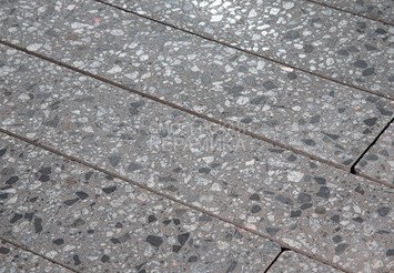 Гранитная тротуарная плитка Готика, Брусчатка Granite FINO, 200x100x60, Галенит 2