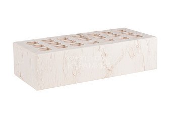 Кирпич облицовочный керамический ЖКЗ Слоновая кость Скала 1НФ 2